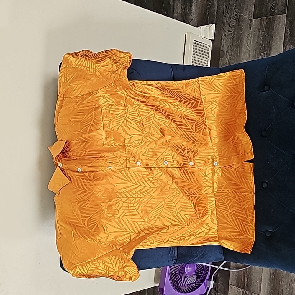 Mens gold dress shirt